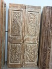 Antique Floral Barn Doors Studs Carved Hinged Or Sliding Double Doors 80x39