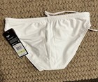 New With Tags - Speedo - Men White Solar Swim Brief Bikini Swimwear Size 30
