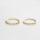 925 Sterling Silver Dainty Thin Above Knuckle Midi Pinkie Ring A3841