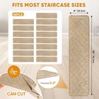15 Pack 8  x 30  Non Slip Stair Treads For Wooden Steps  Carpet Stair Treads Mad