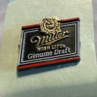 Vtg Miller High Life Beer Logo Brewery Red Enamel Metal Tack Pin Hat Lapel 3 4   