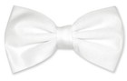 Vesuvio Napoli Bowtie Solid White Color Mens Bow Tie For Tuxedo Or Suit