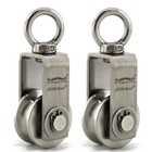 2pcs Small Pulley Wheel Pulley Block Swivel Pulley Wheel 304 Stainless Steel