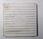 1 Wall Tile Ft Florida Usa Ceramic 4-3 8  Gloss Brown Speckled On Off White 1970