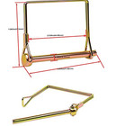 10 Pieces 1 4 Inch Wire Lock Pin  Trailer Coupler Pin hitch Pin  heavy Duty Safe