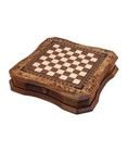 Handmade Chess Set Mosaic Art 15  - Wooden Chess Shess Board