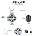 Heart Urn Necklace For Ashes Vintage Hollow Flower Cremation Jewelry For Ashes N