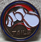 Umpire Baseball Softball Tournament Flipping Coin White Edition Free Shipping