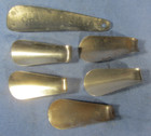 Vintage Lot Of 6 Metal Shoe Horn Spoons