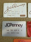 Vintage Jcpenney Department Store Credit Charge Cards Lot Of 5