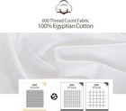 King Size Fitted Sheet Only White  100  Egyptian Cotton 600 Thread Count