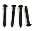 Black Guitar Neck Plate Screws 4-pack