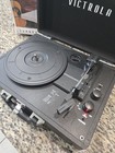 Portable Record Player   New   3-speed Turntable   Black