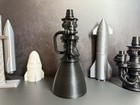Spacex Raptor 3 Rocket Engine   3d Printed Model   Black     