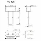 10pcs You Choose Values Hc-49s Crystal Oscillator Arduino Raspberry Breadboard