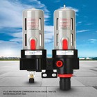 Pt1 2 Air Pressure Compressor Filter Gauge Trap Oil Water Regulator Tools Kit