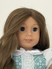 Ooak Custom American Girl Doll Long Curly Hair Handmade Dress Dog Basket