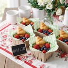 24 Set Farmer Market Decoration Natural Pulp Fiber Basket With Deli Farm Mini   