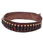 Cowhide Leather Adjustable Bandolier Cartridge Belt For 9mm   38spl  Vintage