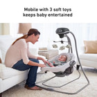 Graco Duetconnect Lx Unisex Kids Gray Silver Metal Swing And Bouncer