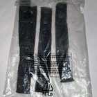 4 Pack Black Tactical Belt Keepers Dual Snap Closure Law Enforcement Police Duty