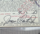 Jimmy Carter Bas Beckett Signed Autograph Check Jsa President Psa Political