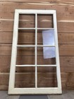 Antique Single 36x19 8-lite Glass Shabby White Casement Window Old Farmhouse