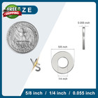 100 Pcs 1 4-inch Flat Washers 304stainless Steel Washers For Screws Nuts   Bolts
