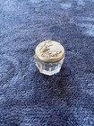 Antique Cut Crystal Vanity Jar With Repouss   Sterling Silver Lid  20th Century