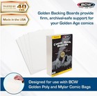  100 Ct  Bcw Golden Age Comic Book Backing Boards- 7     X 10     Acid Free