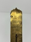 Vintage Wilcox Brass Gold Spring Balance Hanging Scale Luggage 10 