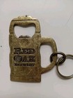 Red Oak Brewery Beer Vtg Key Chain Bottle Opener Beer Shaped Mug Acorn Logo