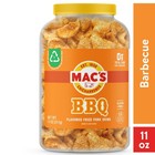 Mac s Chicharrones Bbq Flavored Crispy Fried Pork Skins  11 Oz Canister