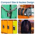 4 Pack Tsa Approved Travel Luggage Locks  Combination Lock Keyless  3-digit Padl