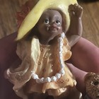 Black Americana 4    Figurine - Dress Up With Teddy - Vtg