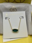 Kendra Scott Elisa Gold Pendant Necklace In London Blue Glass