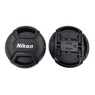 Nikon 52mm Snap-on Front Lens Cap With Nikon Logo   Side Clips - Black Lc-5   