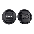 Nikon Lc-52 52mm Snap-on Front Lens Cap With Nikon Logo   Side Clips - Black