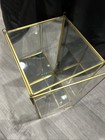 Vintage Brass   Glass Display Case Mini Curio Case For Collectibles 15   x7   x7 25   