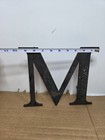 Cast Aluminum Letter M 10  Salvage Industrial  Sign Decor  Letter  See Pics 