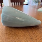 Conch Shell Ceramic Pottery Blue Seashell Sculpture Retro Beach Coastal Decor 8 
