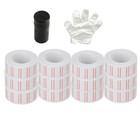 10 Rolls 6000pcs White Price Gun Labels Price Tag Stickers Refill For Mx 5500