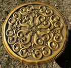 Vintage Syroco Gold Mcm Side Table 3036 Hollywood Regency Ornate Usa 1970