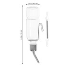  2 Pcs Pet Water Fountain Travel Dispensers Chinchilla Bottle Small