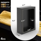 Mmasters 4kg Premium Graphite Ingot Mold For Metal Casting - High-purity Materia