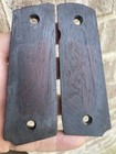 28 Row Original Colt 1911 Full Checkered Walnut Grips Pre War Ww2 Wwii 1924-1941