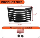  Rear Window Louver Compatible With 2016-2023 Chevy Camaro Rear Windshield 