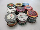 88 Casino Gaming Poker Chip Lot Las Vegas  1 New   Used Chipco Paulson Clay Room