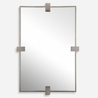 Uttermost 08189 Bateau 37 25 X 25 25 Inch Plated Brushed Gun Metal Mirror