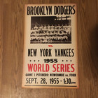 1955 World Series Brooklyn Dodgers Vs Ny Yankees 22x14    Poster Vintage Original